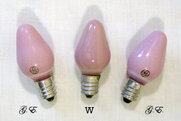 C7 pink ceramic bulbs